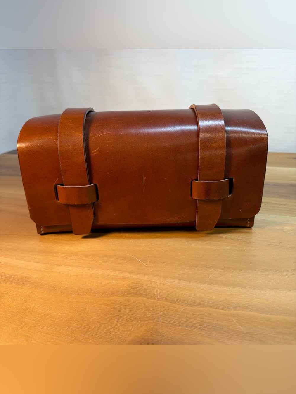 First Settlement Goods Leather Compact Toolbox Handmade Distressed 10x4x5"